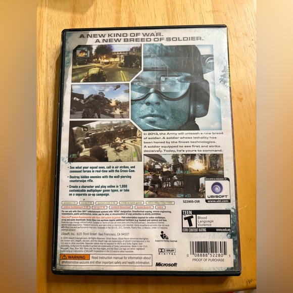 Tom Clancy’s Ghost Recon: Advanced Warfighter – Xbox 360 Game (Complete Set) - Picture 2 of 5